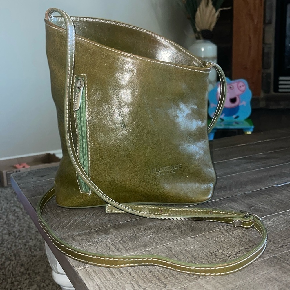 Florence Made In Italy Women's leather shoulder bag vintage